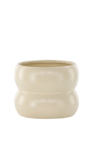 Venture Home Dapne Pot - Beige/Svarta Prickar - 16*16*13cm