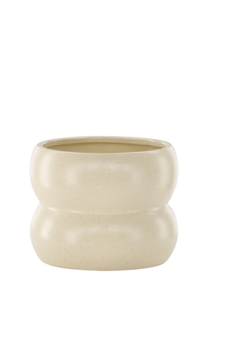 Venture Home Dapne Pot - Beige/Svarta Prickar - 16*16*13cm