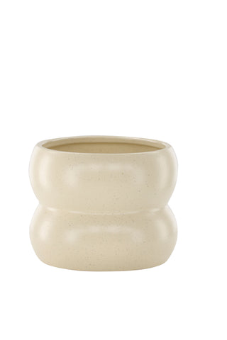 Venture Home Dapne Pot - Beige/Svarta Prickar - 16*16*13cm
