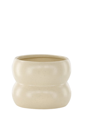 Venture Home Dapne Pot - Beige/Svarta Prickar - 16*16*13cm