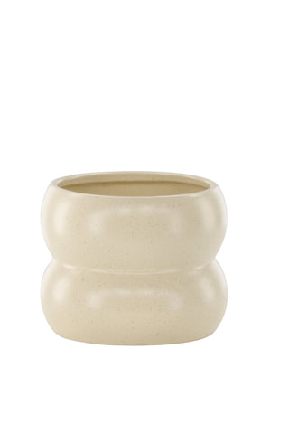 Venture Home Dapne Pot - Beige/Svarta Prickar - 16*16*13cm