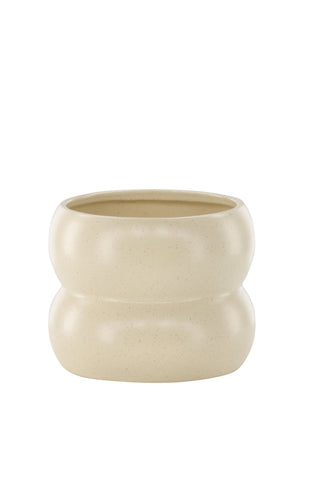 Venture Home Dapne Pot - Beige/Svarta Prickar - 16*16*13cm