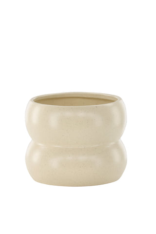 Venture Home Dapne Pot - Beige/Svarta Prickar - 16*16*13cm