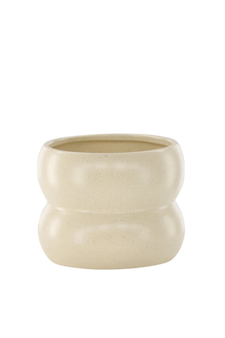 Venture Home Dapne Pot - Beige/Svarta Prickar - 16*16*13cm