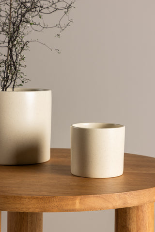 Venture Home Sane Pot - Beige/Svarta Prickar - 11*11*10cm