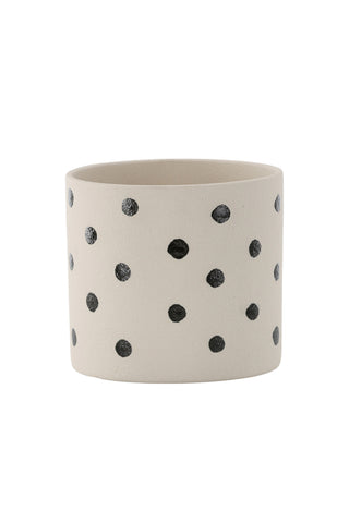 Venture Home Sane Pot - Vita/Svarta Prickar - 18*18*17cm