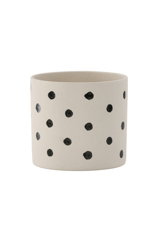 Venture Home Sane Pot - Vita/Svarta Prickar - 18*18*17cm