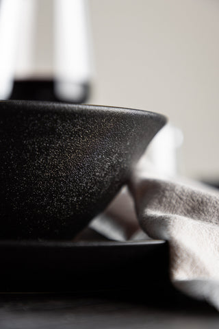 Venture Home Wabi Sabi Bowl 2-pack - Mattsvart - 18*8cm