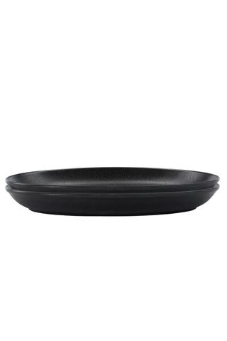 Venture Home Wabi Sabi Tallrik 2-pack - Mattsvart - 31*21*4Hcm