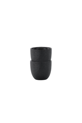 Venture Home Wabi Sabi Äggkopp 2-pack - Mattsvart - 5*5Hcm