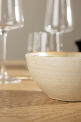 Venture Home Active Bowl 2-pack - Beige/Black Dots - 15*7Hcm