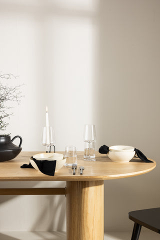 Venture Home Active Bowl 2-pack - Beige/Black Dots - 15*7Hcm