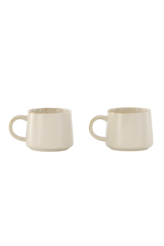 Venture Home Active Cup 2-pack - Beige/Black Dots - 9*8Hcm