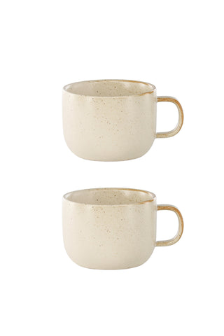 Venture Home Active Cup 2-pack - Beige/Black Dots - 10*7Hcm