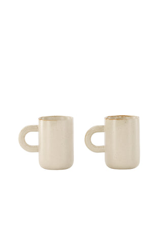 Venture Home Active Cup 2-pack - Beige/Black Dots - 7*11Hcm