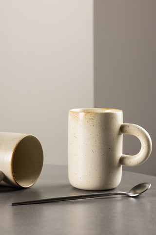 Venture Home Active Cup 2-pack - Beige/Black Dots - 7*11Hcm