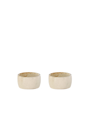 Venture Home Active Egg Cup 2-pack - Beige/Black Dots - 5*3Hcm