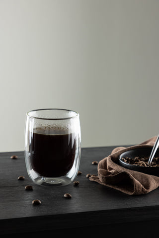 Venture Home Ria Kaffekopp 2-pack - Klart glas - 7*10Hcm, 230ml