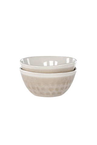 Venture Home Jublie Bowl 2-pack - Beige - 16*8Hcm