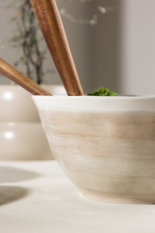 Venture Home Jublie Bowl 2-pack - Beige - 24*12Hcm