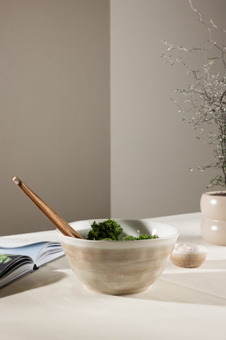 Venture Home Jublie Bowl 2-pack - Beige - 24*12Hcm
