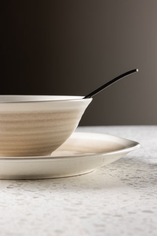 Venture Home Jublie Pasta skål 2-pack - Beige - 18*8cm