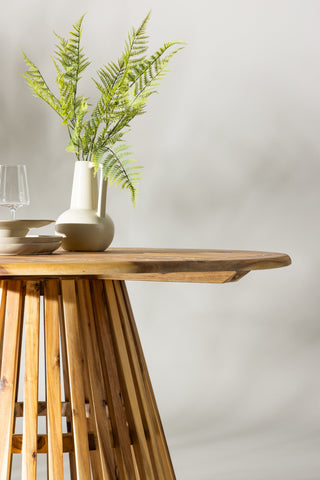 Venture Home Lumpur Matbord Acacia - Teaklook / Runt ø120**75
