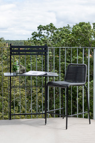 Venture Home Borneo Balconytable Steel - Svart / Rektangulär 77*57*120