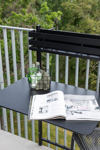 Venture Home Borneo Balconytable Steel - Svart / Rektangulär 77*57*120