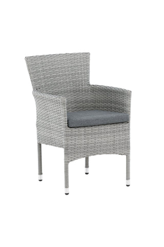 Venture Home Malina Matstol 2-pack Alumnium - Grå / Wicker