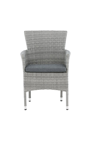 Venture Home Malina Matstol 2-pack Alumnium - Grå / Wicker