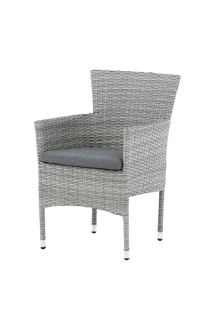 Venture Home Malina Matstol 2-pack Alumnium - Grå / Wicker