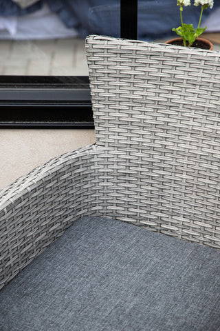 Venture Home Malina Matstol 2-pack Alumnium - Grå / Wicker