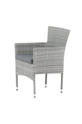 Venture Home Malina Matstol 2-pack Alumnium - Grå / Wicker