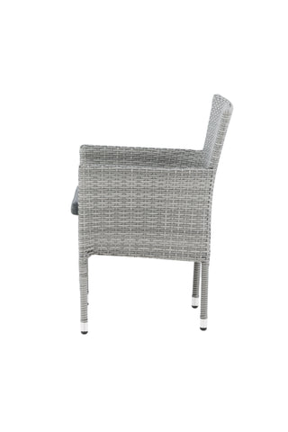Venture Home Malina Matstol 2-pack Alumnium - Grå / Wicker