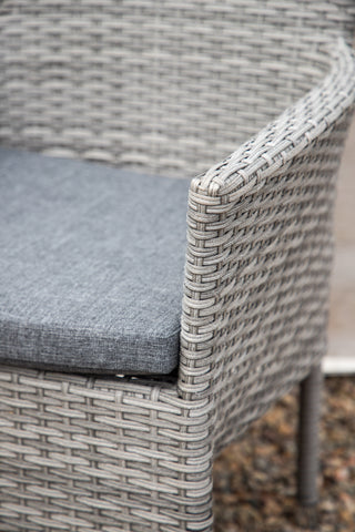 Venture Home Malina Matstol 2-pack Alumnium - Grå / Wicker