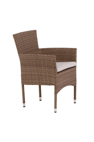 Venture Home Malina Matstol 2-pack Alumnium - Natur / Wicker