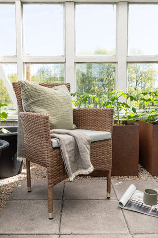 Venture Home Malina Matstol 2-pack Alumnium - Natur / Wicker