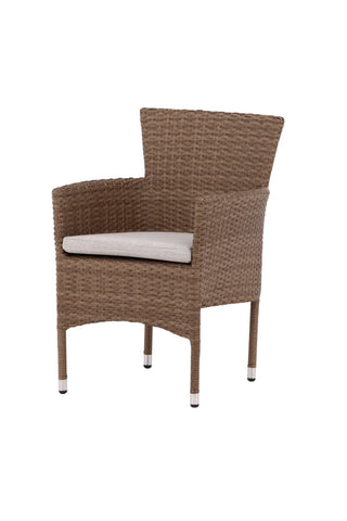 Venture Home Malina Matstol 2-pack Alumnium - Natur / Wicker