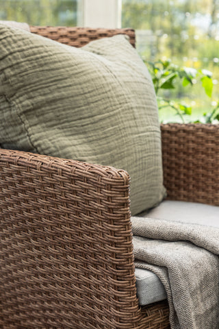 Venture Home Malina Matstol 2-pack Alumnium - Natur / Wicker