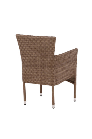 Venture Home Malina Matstol 2-pack Alumnium - Natur / Wicker