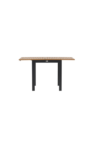 Venture Home Diego Cafetable Aluminium - Svart / Brun Aintwood - Rektangulär 70*70/130*
