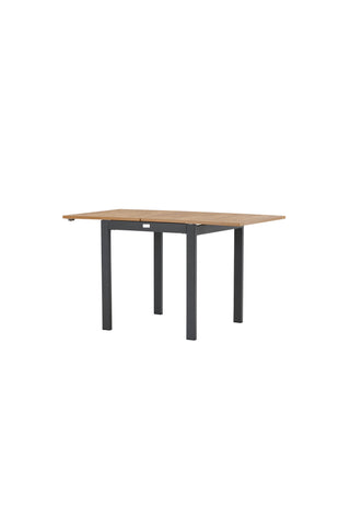 Venture Home Diego Cafetable Aluminium - Svart / Brun Aintwood - Rektangulär 70*70/130*