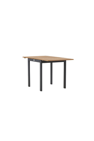 Venture Home Diego Cafetable Aluminium - Svart / Brun Aintwood - Rektangulär 70*70/130*