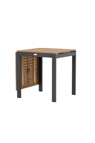 Venture Home Diego Cafetable Aluminium - Svart / Brun Aintwood - Rektangulär 70*70/130*
