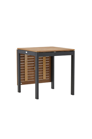 Venture Home Diego Cafetable Aluminium - Svart / Brun Aintwood - Rektangulär 70*70/130*