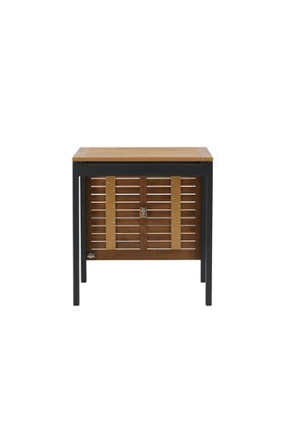 Venture Home Diego Cafetable Aluminium - Svart / Brun Aintwood - Rektangulär 70*70/130*