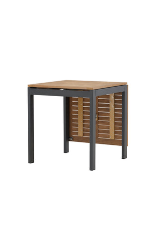 Venture Home Diego Cafetable Aluminium - Svart / Brun Aintwood - Rektangulär 70*70/130*
