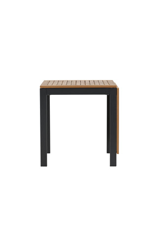 Venture Home Diego Cafetable Aluminium - Svart / Brun Aintwood - Rektangulär 70*70/130*