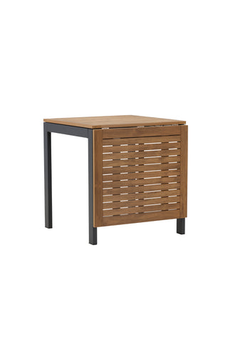 Venture Home Diego Cafetable Aluminium - Svart / Brun Aintwood - Rektangulär 70*70/130*